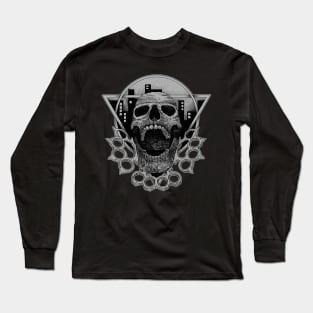 Skull hardcore artwork Long Sleeve T-Shirt